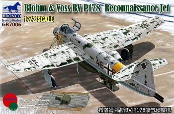 GB7006  Самолет Blohm & Voss BV P178 Recconnaissance Jet (Bronco Models) 1/72