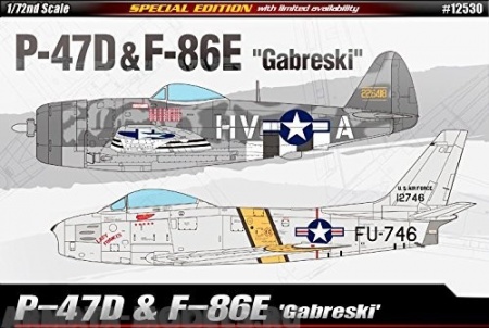 12530 Самолёт  P-47D & F-86E GABRESKI  Academy