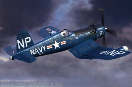 80390 	Самолет F4U-5N Corsair early version Hobby Boss
