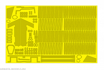AM48129 Маска окрасочная расширенная, включая окраску сопел для Су-27, 1/48 