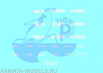 72025P USSR WW2 Fuel Tanks MarkingsFor different kits