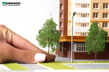 011dpr003 «Яркая крона» - Набор деревьев для макетирования 10 шт.