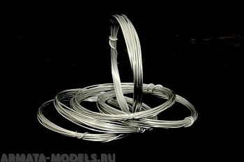 AH0169 Проволока стальная оцинкованная, диаметр 0.9 мм, 2 метра