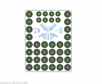 AM144101 Маска окрасочная для Ил-76 Звезда