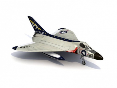 60741T DOUGLAS F4D-1 SKYRAY (3 вар-та декалей) Tamiya