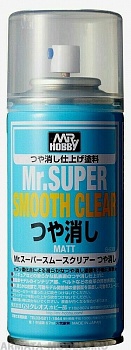 B-530  краска художественная т.м.MR.HOBBY  Mr.SUPER SMOOTH CLEAR MATT 170мл