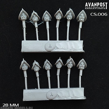 CS.006АП Головы пехоты Тридцатилетней войны, набор 02