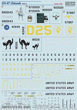 PS48-044 Декаль для CH-47 Chinook Part 2