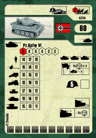 6256 Немецкий танк Тигр Звезда