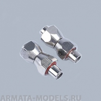 8121 Переходник гайка M12x1 - трубка - гайка M12x1 (головка компрессора 1205, 1206 - переходник 8115) комплект с прокладками