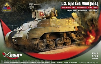 726086 Танк U.S. Light Tank M5A1