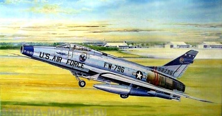 02232 Самолет  F-100D Супер Сейбр Trumpeter