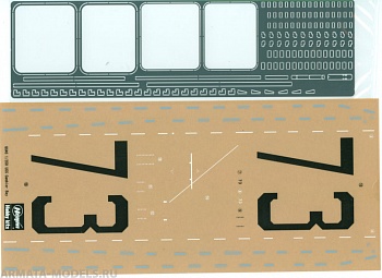 72146	Набор для детализации WOODEN DECK FOR  ESCORT CARRIER USS GAMBIER BAY HASEGAWA) 1/350