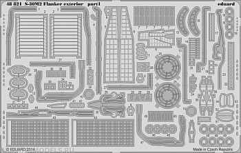 48821ED  S-30M-2 Flanker exterior (for Academy kit) 1/48