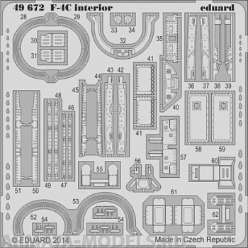49672ED  F-4C interior S.A. (for Academy kit) 1/48