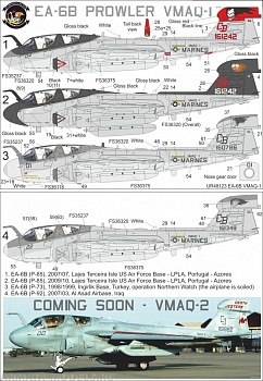 UR72123 Декали для EA-6B Prowler VMAQ-1