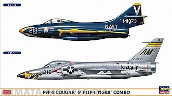 00906 Самолет F9F-8 Cougar & f11f-1 Tiger