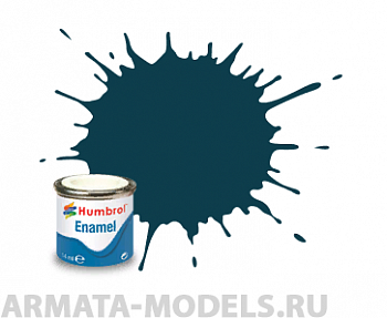 AA1822 Краска эмалевая No,230 PRU Blue Matt -14ml Enamel Paint