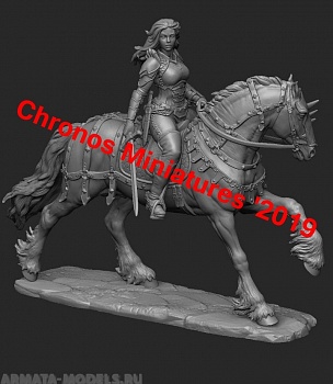 CHM-54179(M). Миры Фэнтези: Её называли Утренняя Звезда. 54 мм. Материал - белый металл.