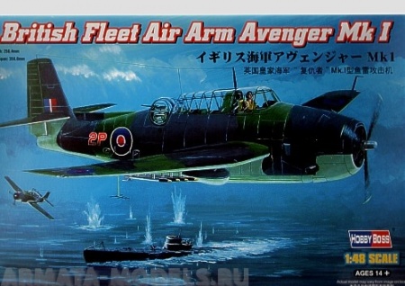 80331 Самолет British Fleet Air Arm Avenger Mk I Hobby Boss