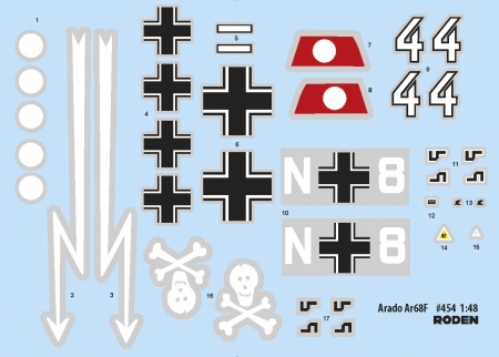Rod454 Самолет Arado Ar 68F-1 Roden