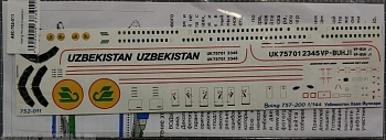 752-011 Boeing 757-200 Uzbekistan