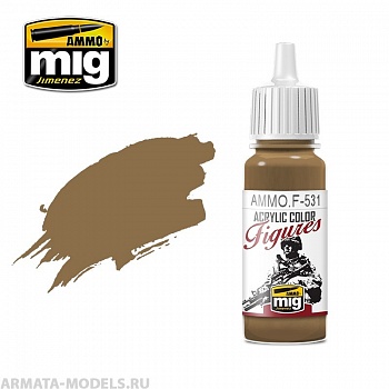 AMMOF531 Ammo Mig Краска акриловая LIGHT BROWN